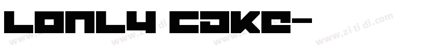Lonly Cake字体转换